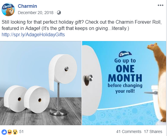 Charmin’s Facebook Post